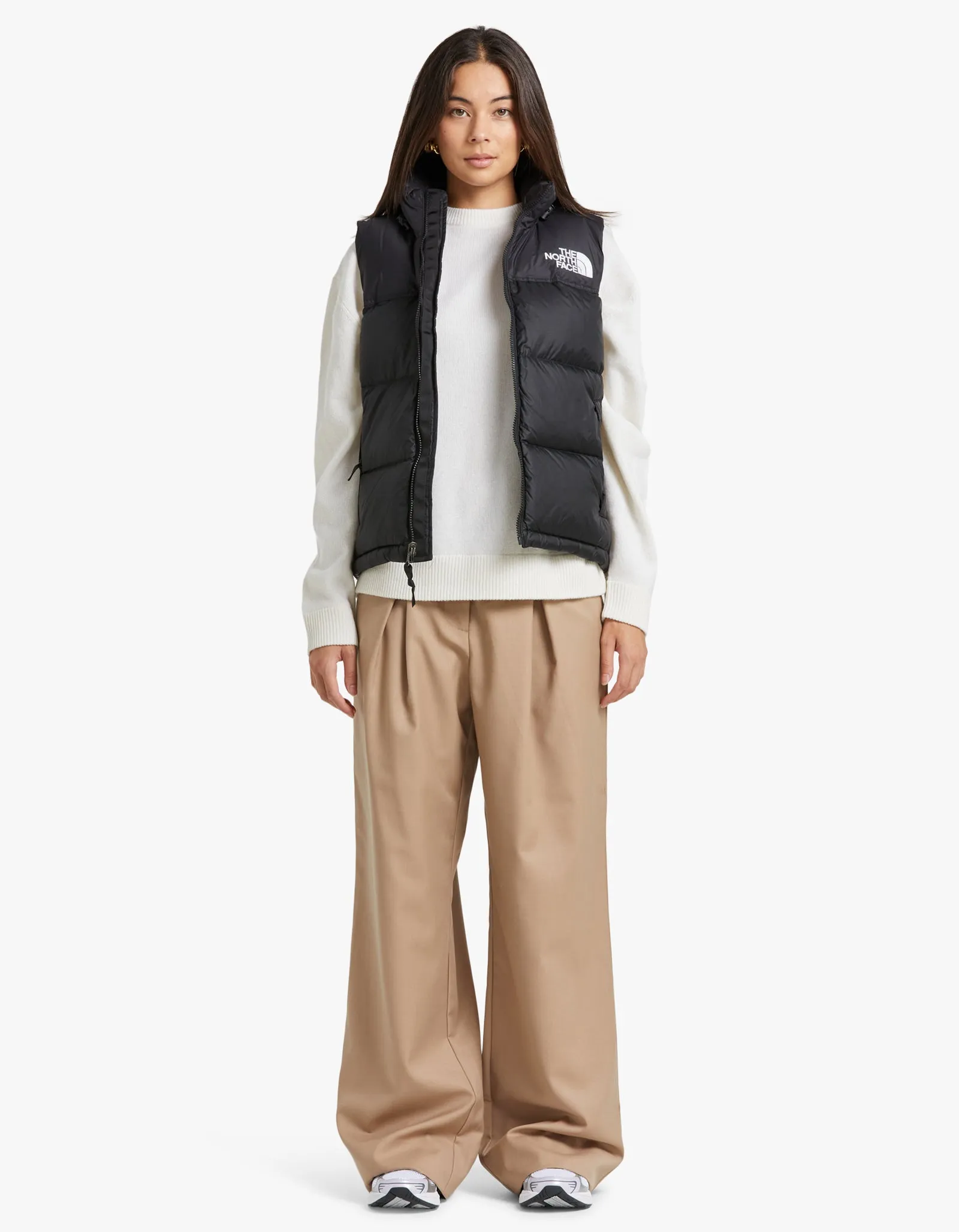 Womens 1996 Retro Nuptse Vest - Recycled TNF Black