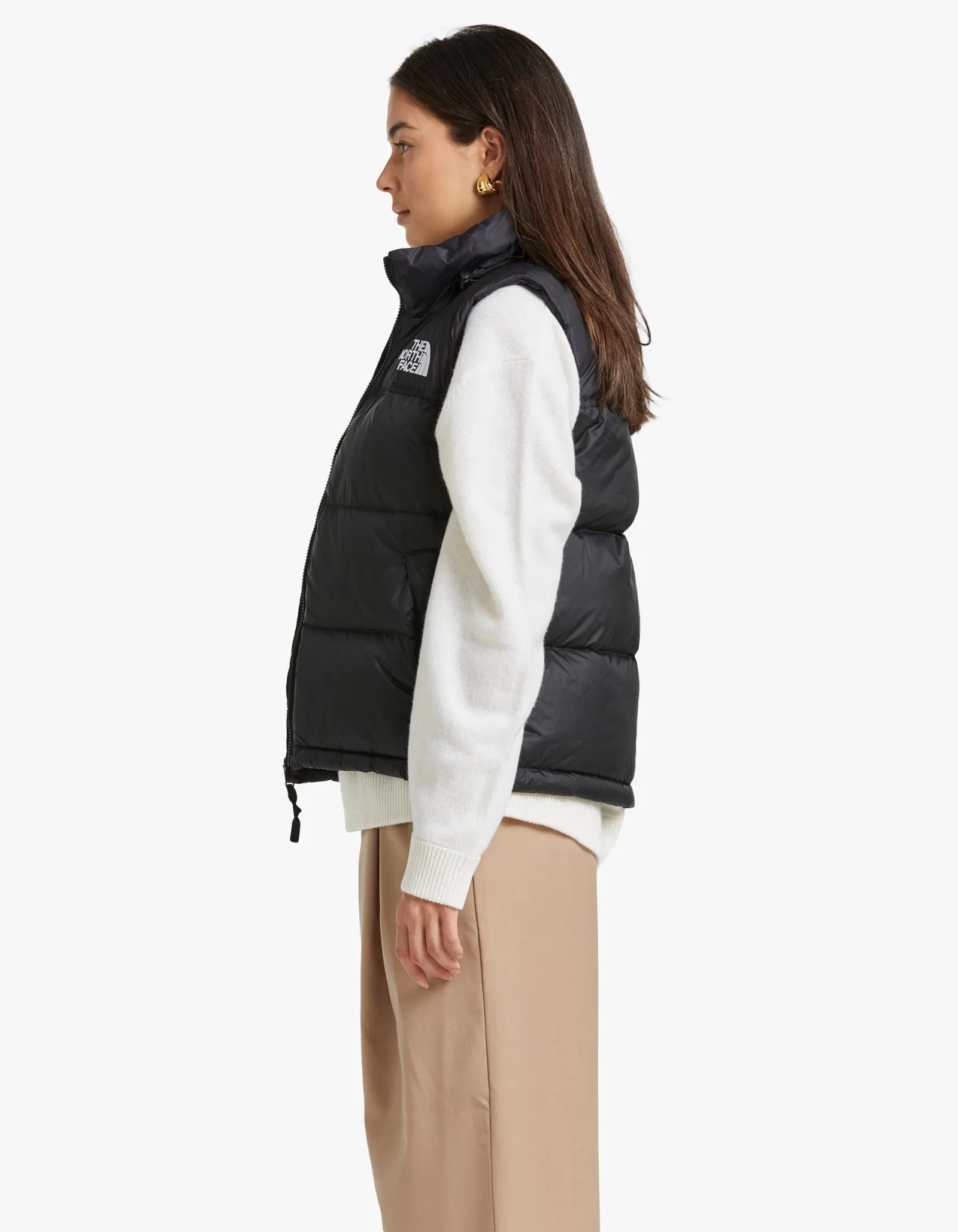 Womens 1996 Retro Nuptse Vest - Recycled TNF Black