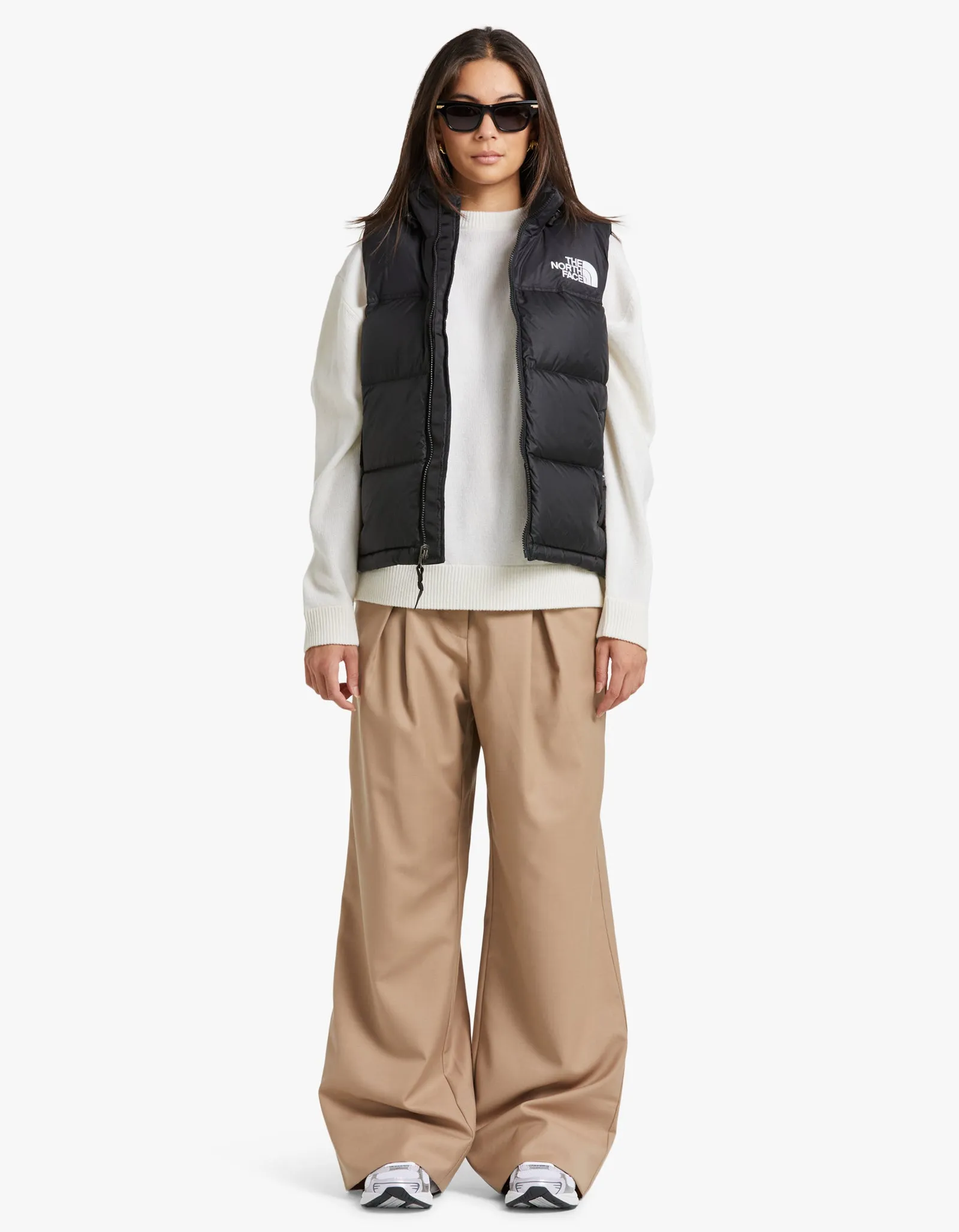 Womens 1996 Retro Nuptse Vest - Recycled TNF Black