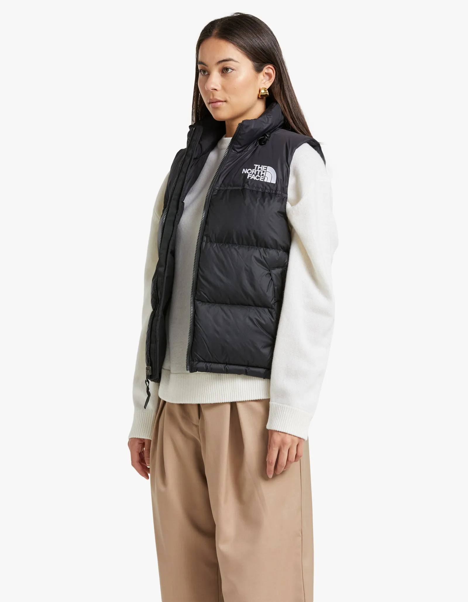 Womens 1996 Retro Nuptse Vest - Recycled TNF Black