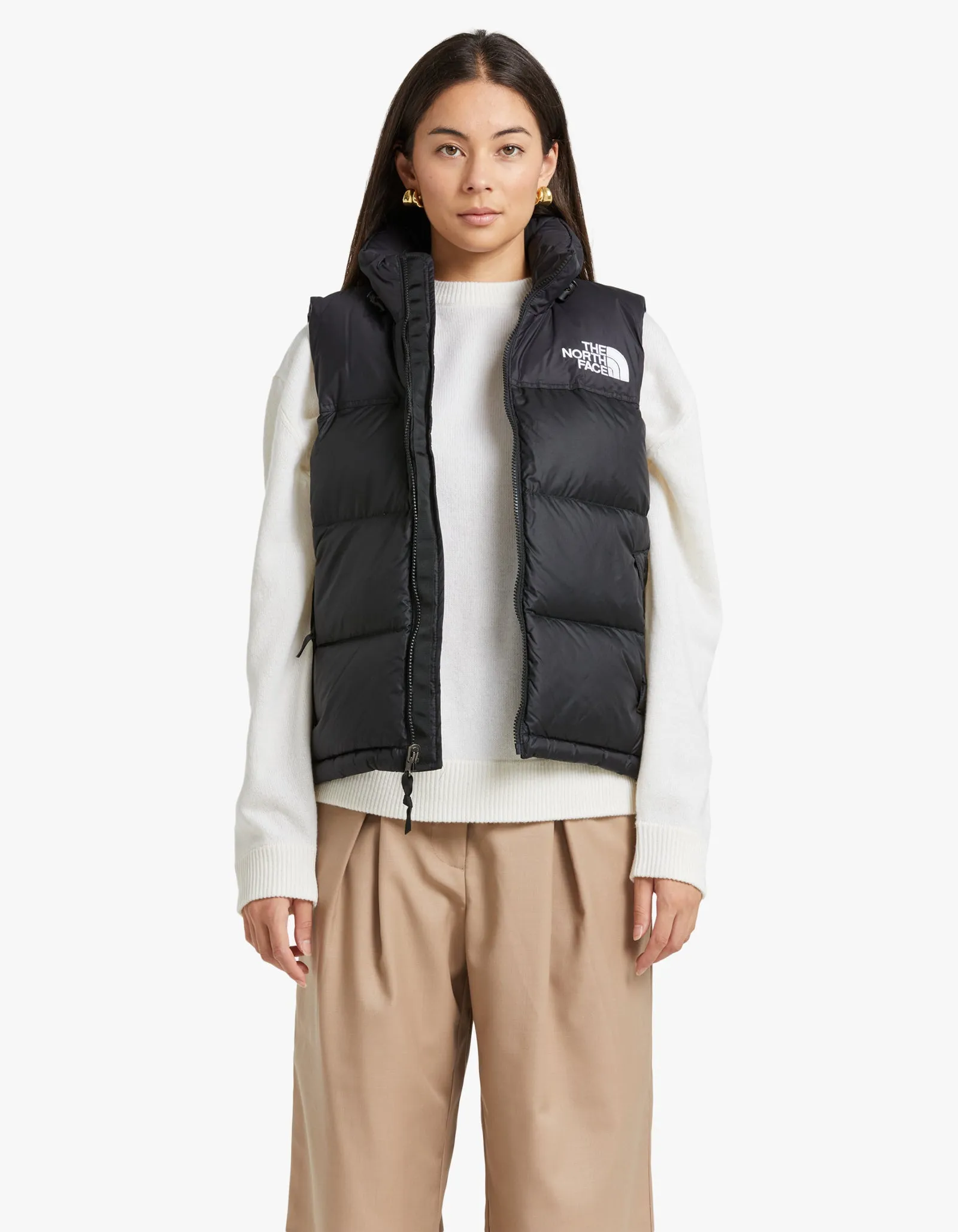 Womens 1996 Retro Nuptse Vest - Recycled TNF Black