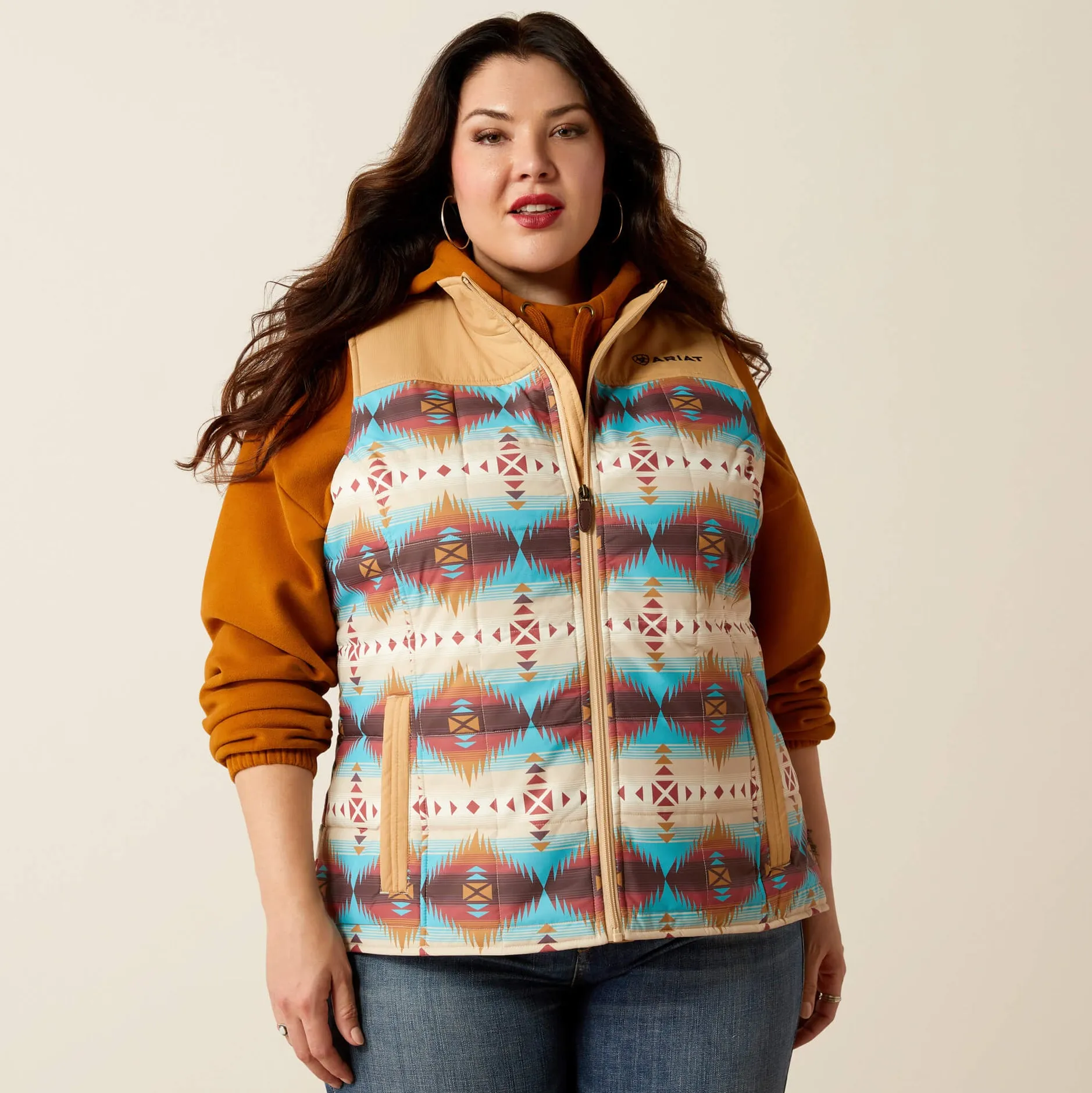 Women’s Ariat Serrano Southwest Print Crius Insulated Vest