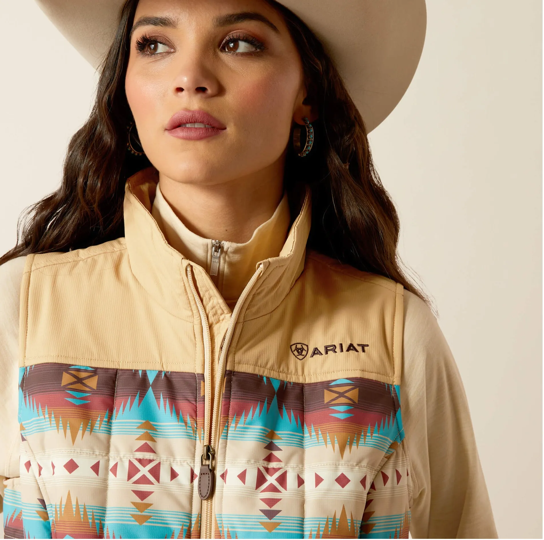 Women’s Ariat Serrano Southwest Print Crius Insulated Vest