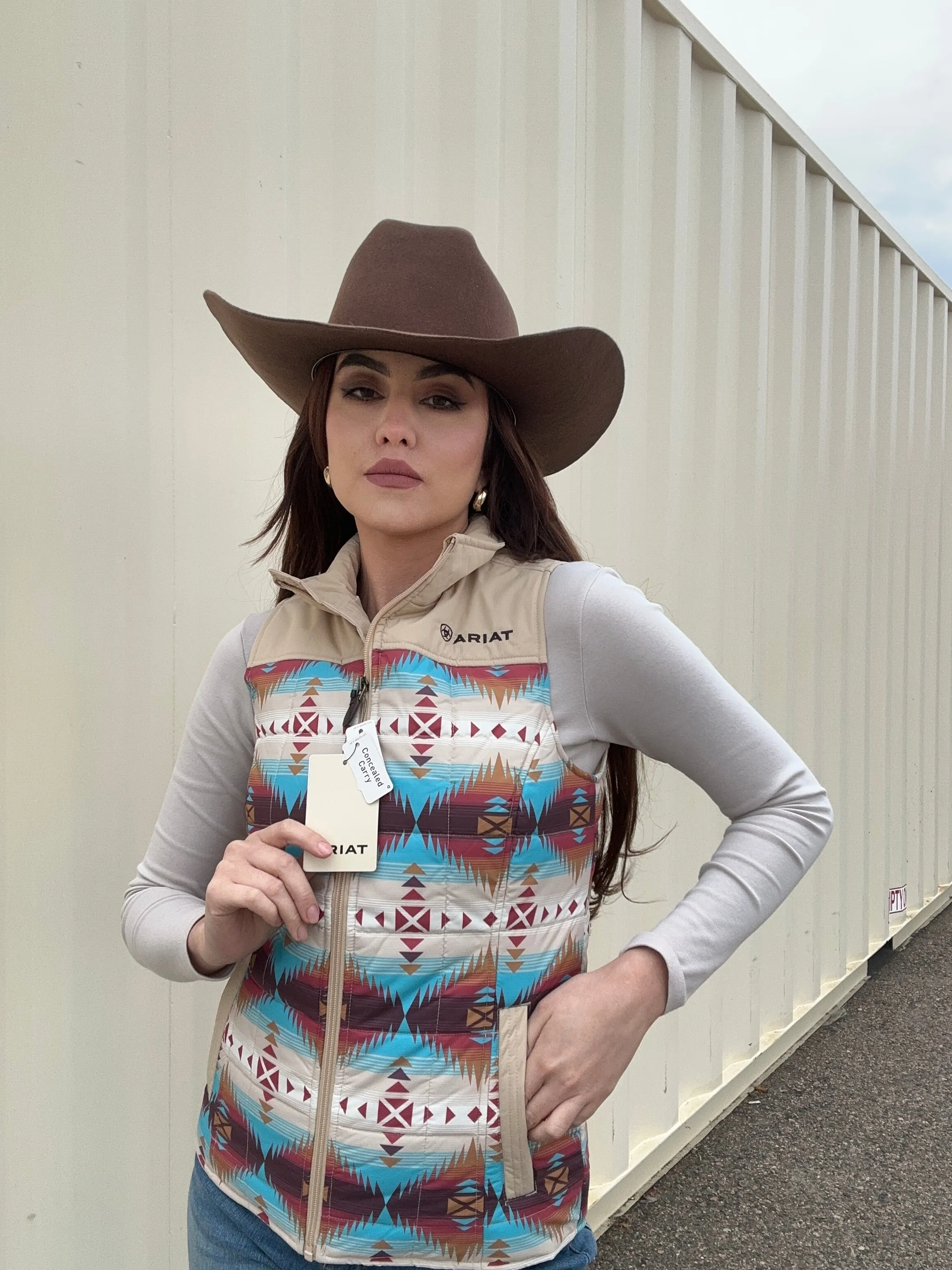 Women’s Ariat Serrano Southwest Print Crius Insulated Vest