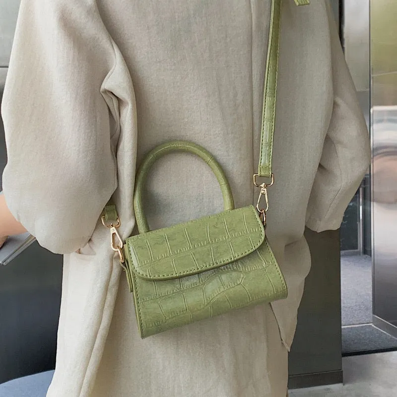 Women's Crocodile Pattern Crossbody- Small