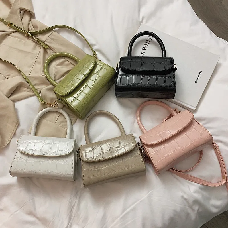 Women's Crocodile Pattern Crossbody- Small