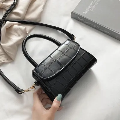 Women's Crocodile Pattern Crossbody- Small