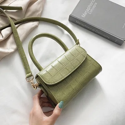 Women's Crocodile Pattern Crossbody- Small