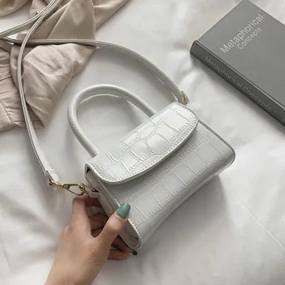 Women's Crocodile Pattern Crossbody- Small