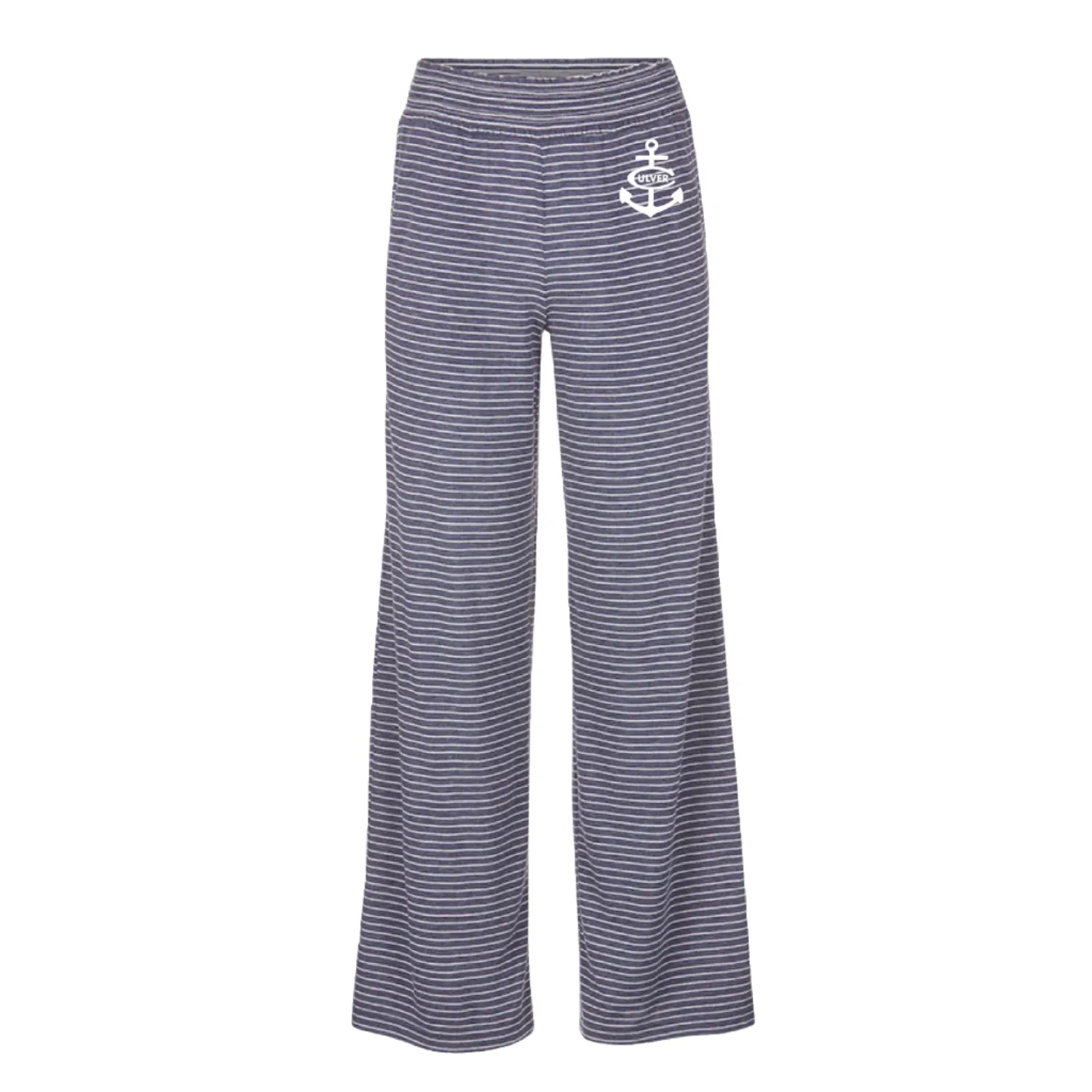 Women's Evelyn Anchor Wide Leg Pant -Navy / White stripe
