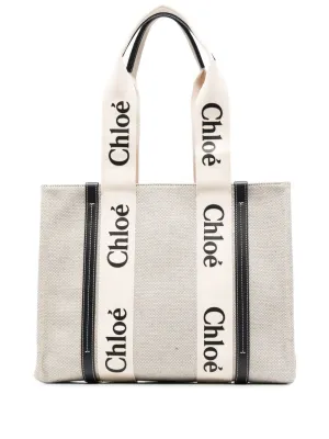 Woody medium canvas tote