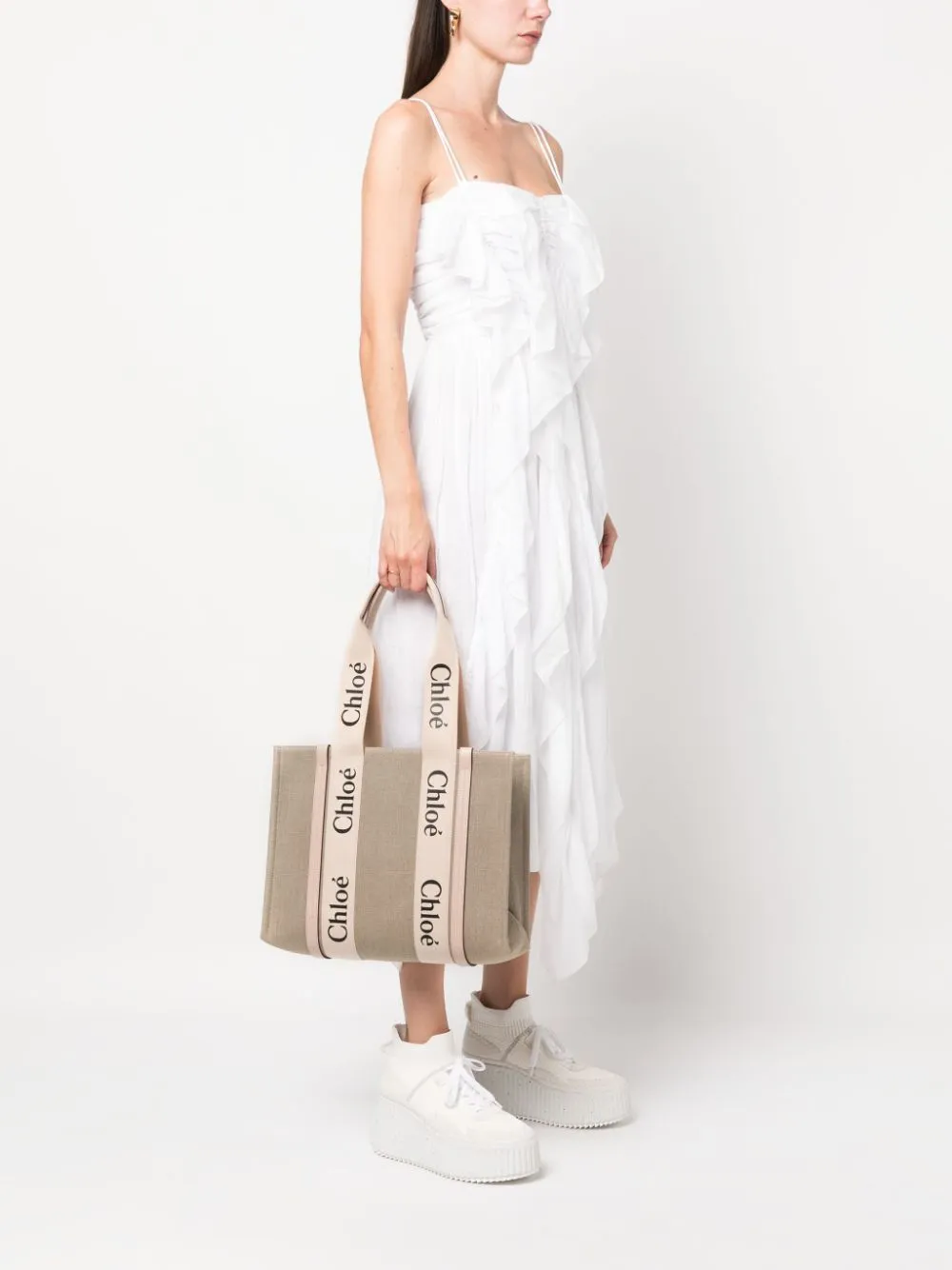 Woody medium canvas tote