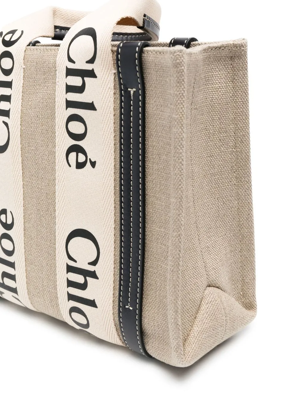 Woody small canvas tote