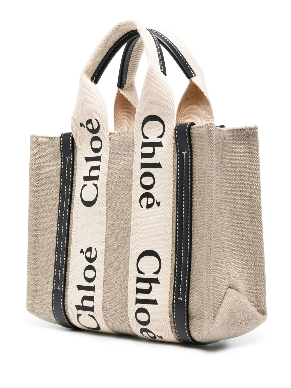 Woody small canvas tote