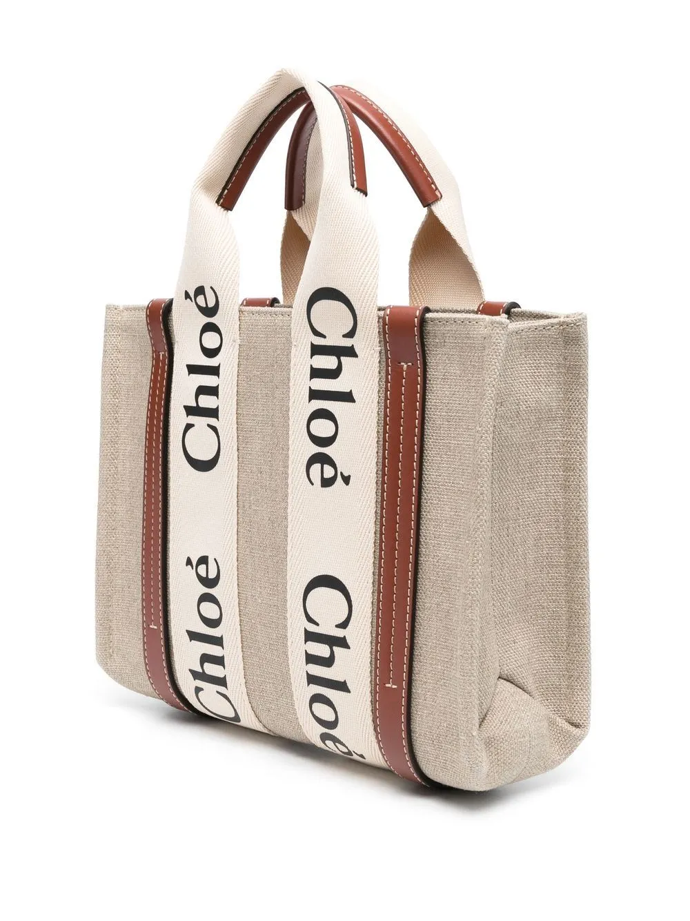 Woody small canvas tote