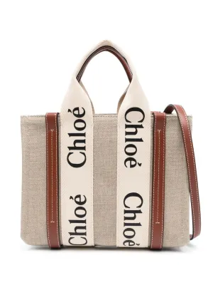 Woody small canvas tote