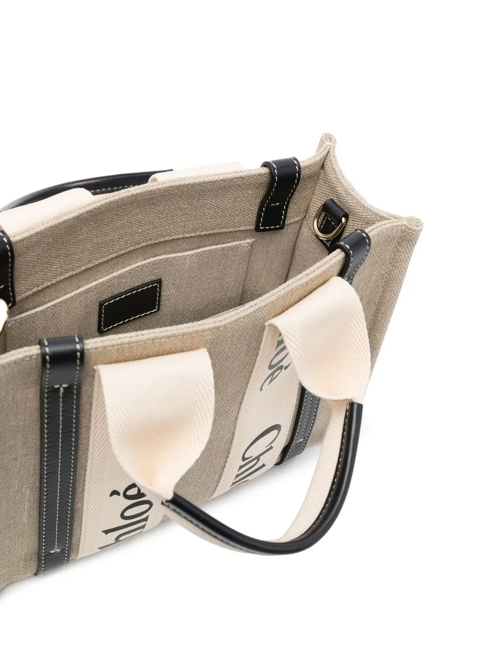 Woody small canvas tote