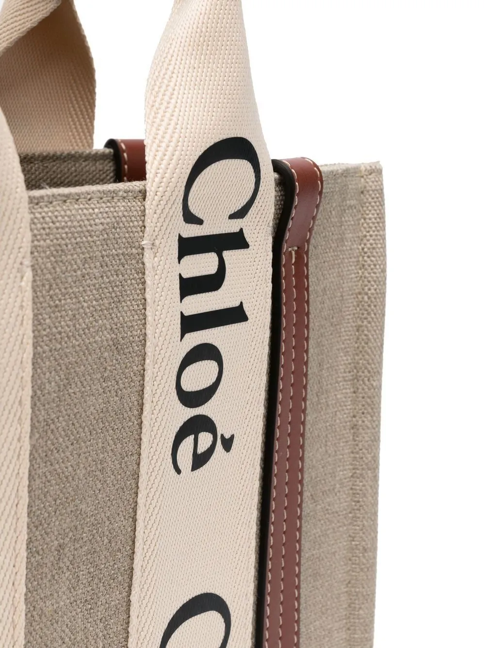 Woody small canvas tote