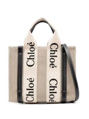 Woody small canvas tote
