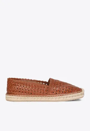 Woven Leather Espadrilles