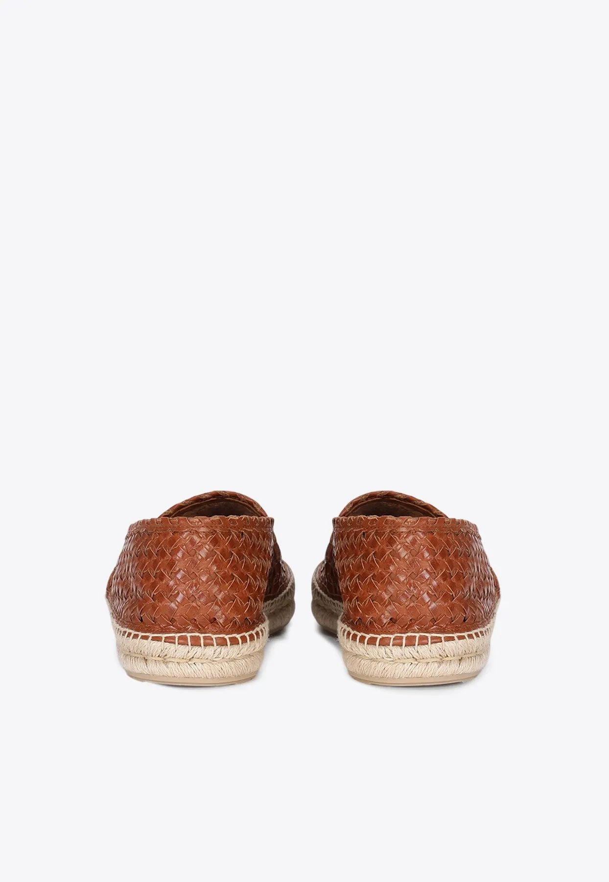 Woven Leather Espadrilles