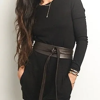 Wrap Belt in Chocolate