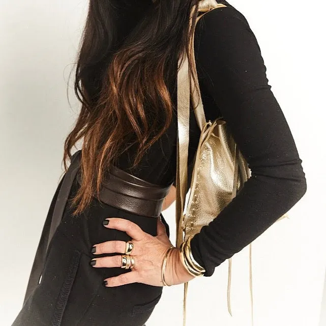 Wrap Belt in Chocolate