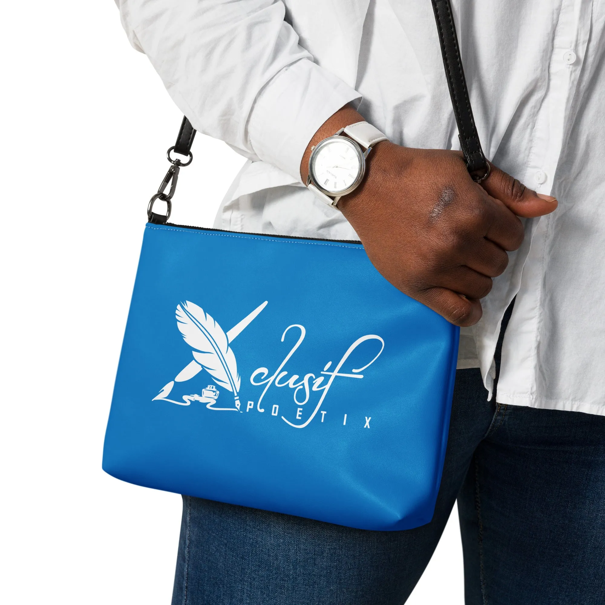 XCLUSIF POETIX BLUE & WHITE Crossbody bag