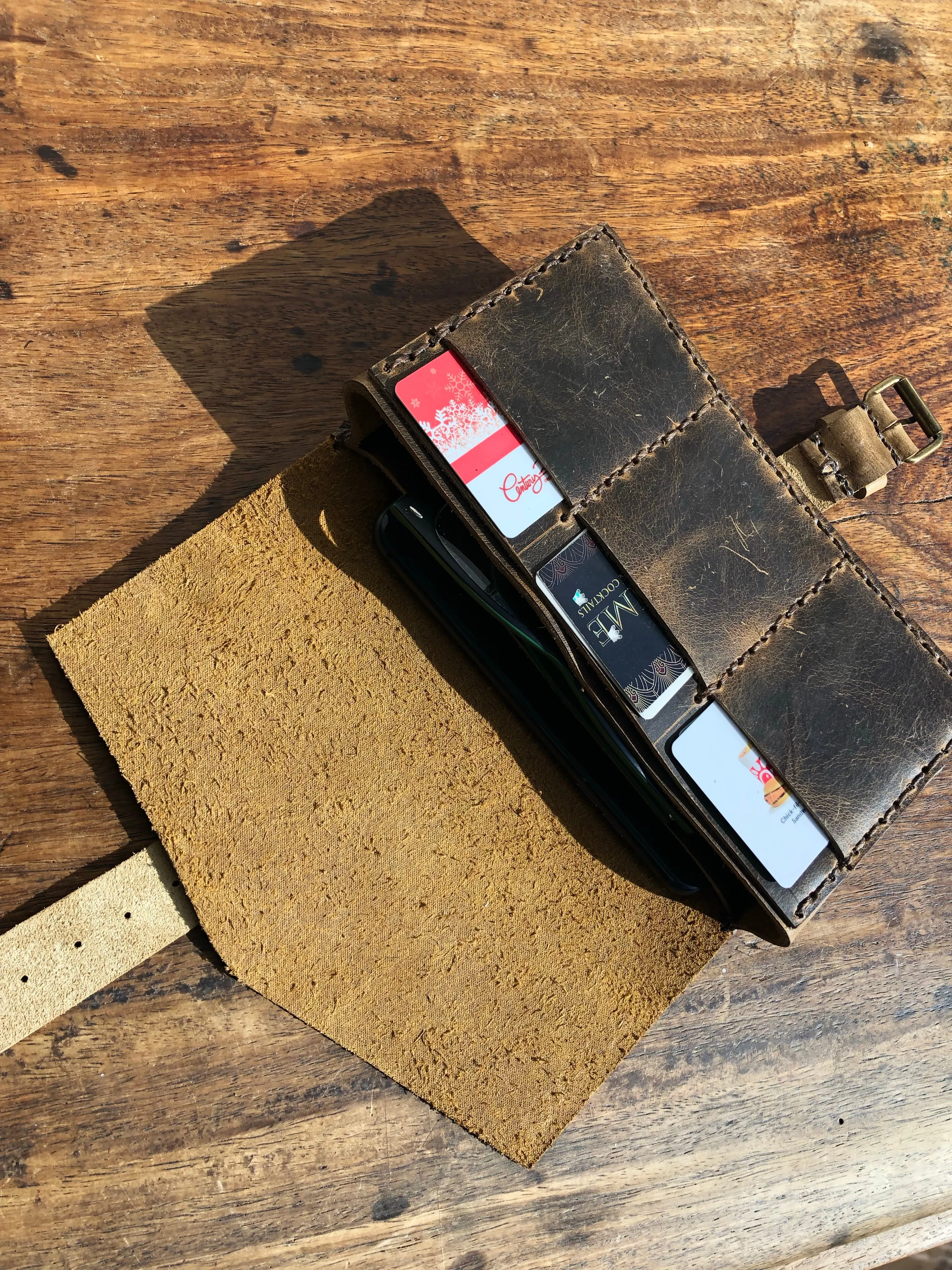 XR iPhone wallet / Leather iPhone Case / Phone wallet card holder