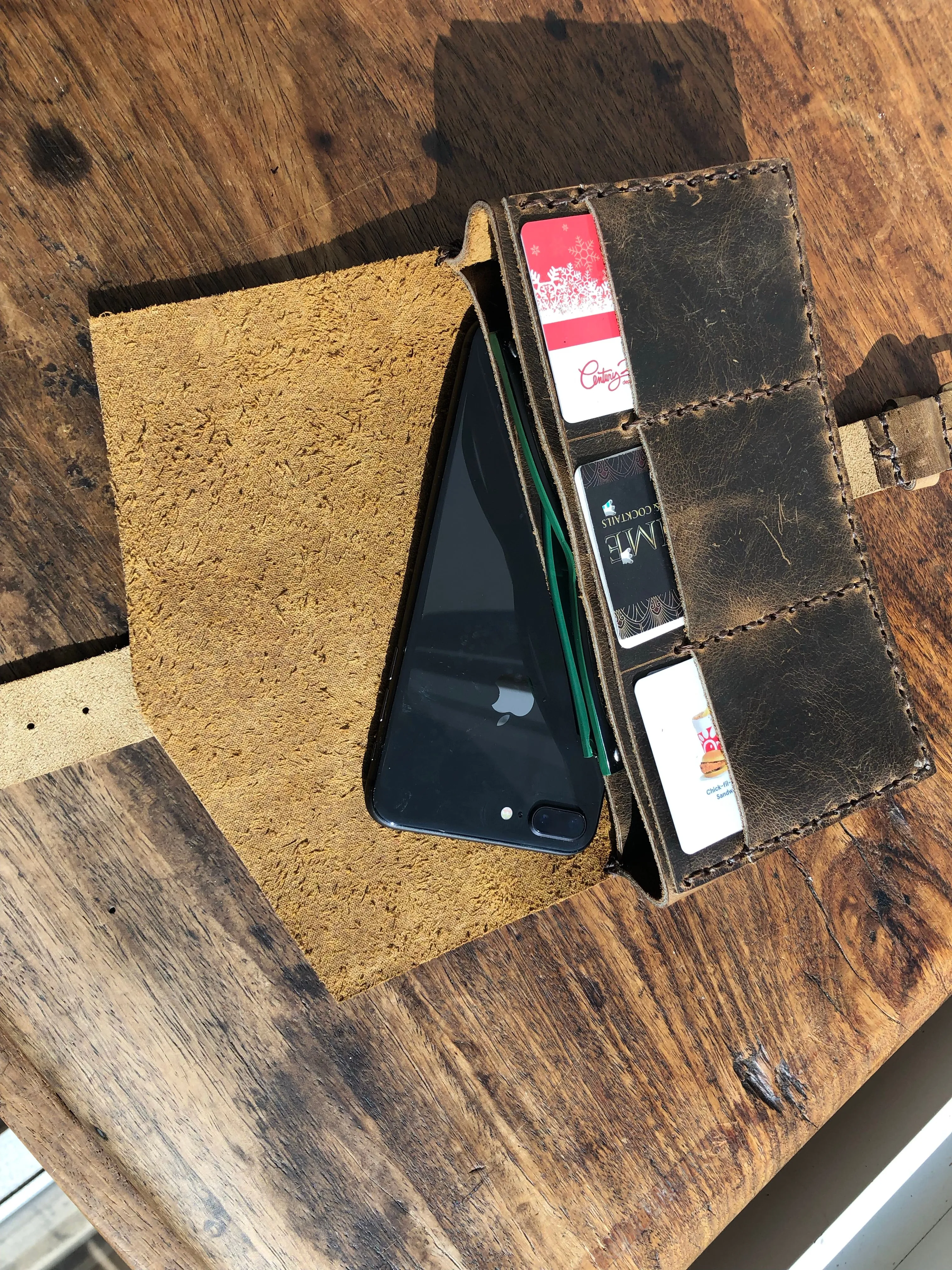 XR iPhone wallet / Leather iPhone Case / Phone wallet card holder