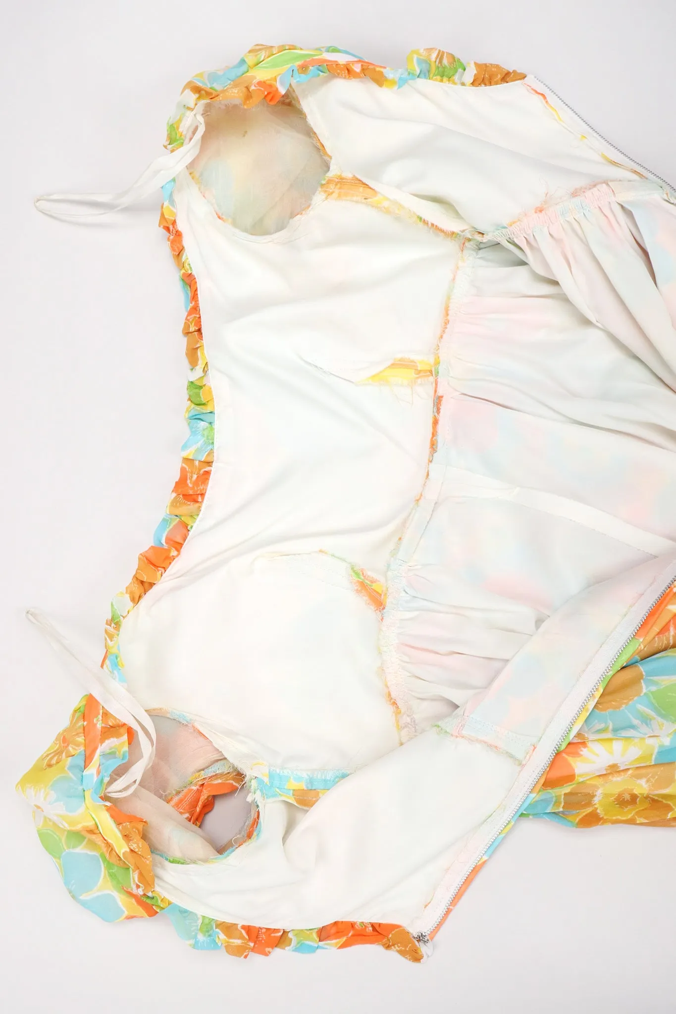 Yellow Floral Chiffon Jumpsuit