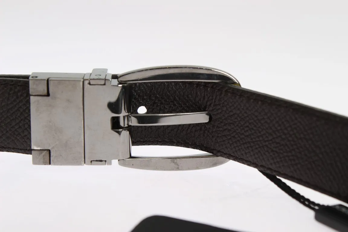Yellow Leather Pattern Belt