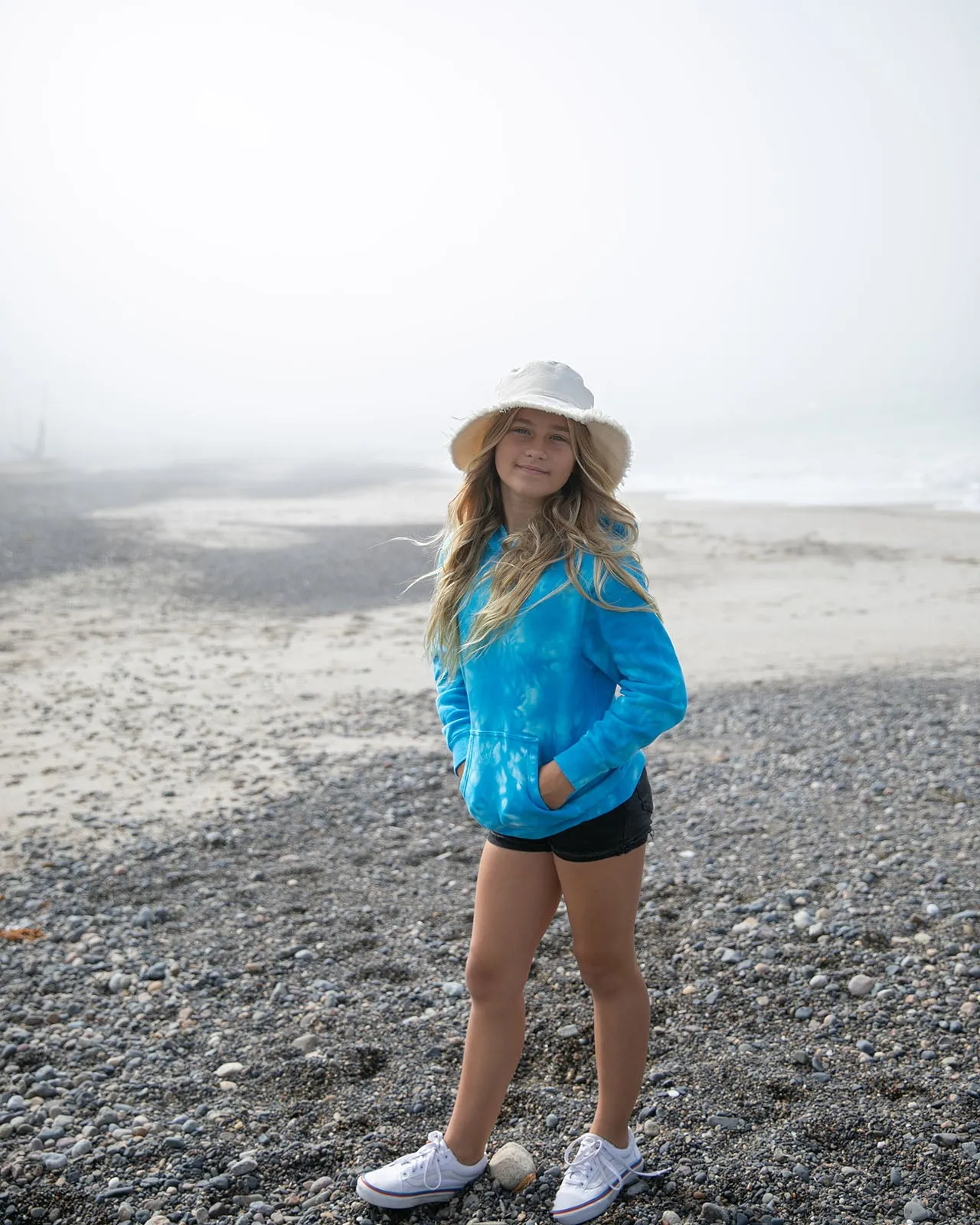 Youth Midweight Tie-Dye Hooded Pullover