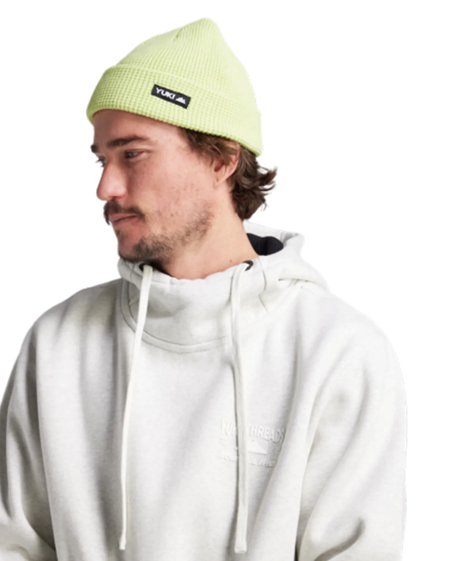 Yuki Threads Loop Shred Hoodie - Snow Marle