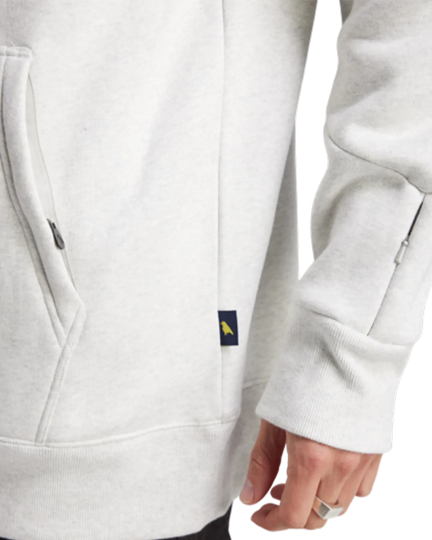 Yuki Threads Loop Shred Hoodie - Snow Marle