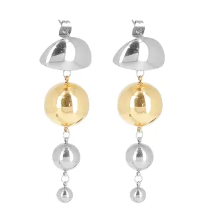 ZAG Mystique Two Tone Drop Earrings