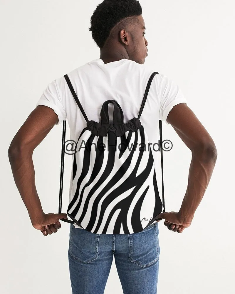Zebra Signed Canvas Drawstring Bag
